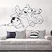 zqyjhkou Habitación para niños de Dibujos Animados Anime Stitch Wall Decal Cute Ohana Lilo y Stitch Vinilo Pegatina para Sala de Juegos para niños DIY 107x70cm