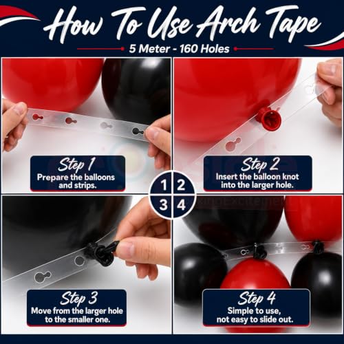 Image of Propsicle Car Theme Decoration for Birthday Kit for Boys Balloons & Banner | Car birthday decoration kit with race car foil balloons, 104 pcs red black metallic latex balloon arch for boys party decor