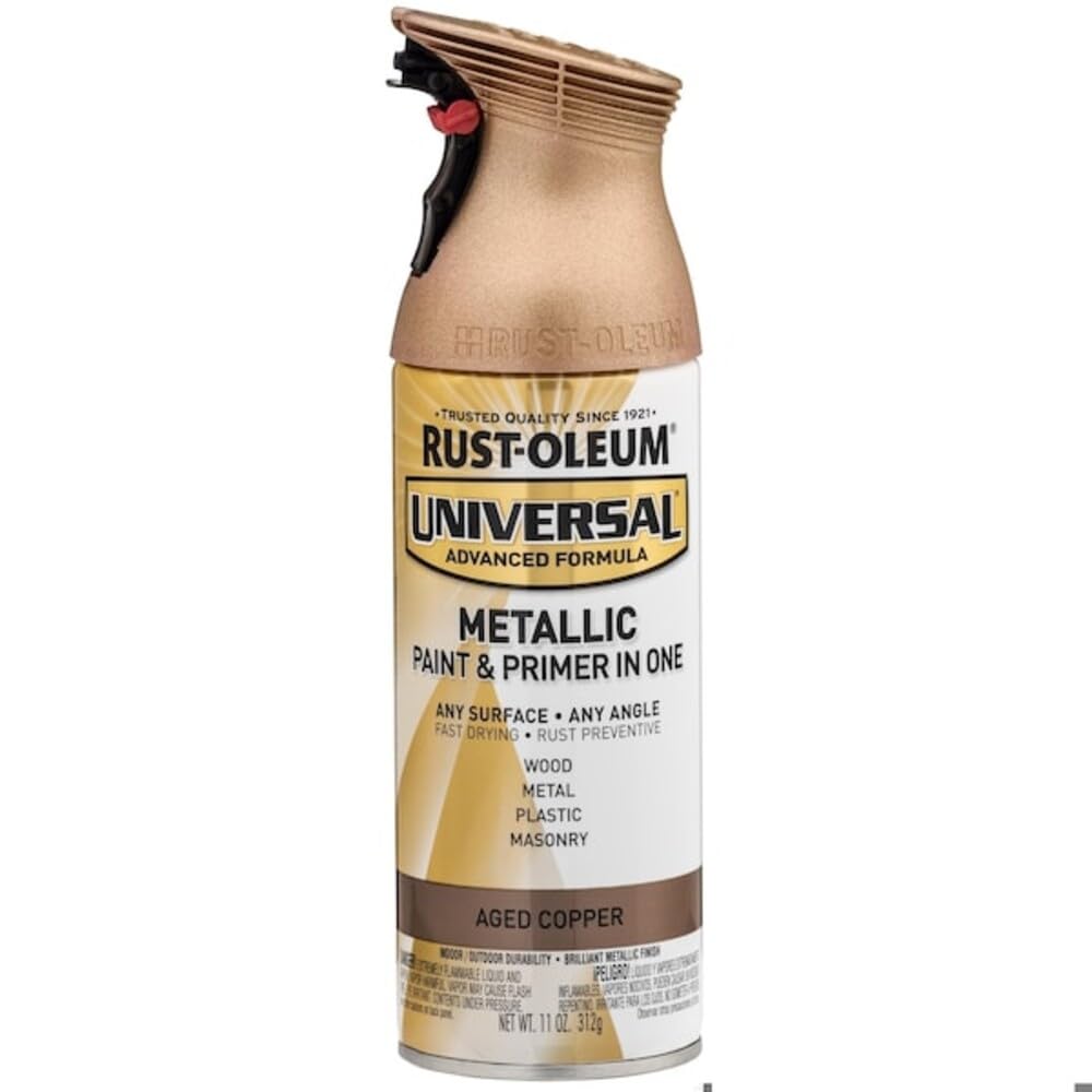 Rust-Oleum Universal All Surface Metallic Spray Paint, Aged Copper