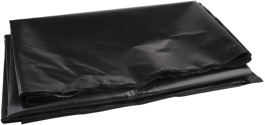 SYLOTS HDPE Rubber Pond Liner, 6.5 x 9.8 feet Pre Cut Black Pond Liner for Water Garden,Koi Ponds, Streams Fountains