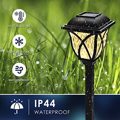 Image of Solpex Solar Pathway Lights Outdoor, LED Garden Lights, Waterproof Landscape Lights for Lawn, Patio, Yard, Walkway (6 Pack)