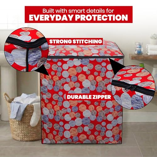 Image of DREAM CARE Waterproof & Dustproof Washing Machine Cover Top Load & Semi Automatic Suitable for 7 kg, 7.2 kg, 7.5 kg (83 x 95 x 51 cms)
