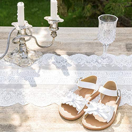 Image of Felix & Flora Toddler Girl Sandals - Little Girl Easter Dress Shoes Lightweight Open Toe Beach Holiday Flats