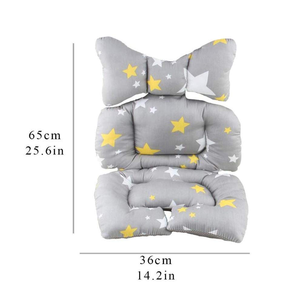 Housse De Siège De Poussette En Coton Doux - Coussin Confortable Anti-Glisse 80x35cm Pour Bébé
