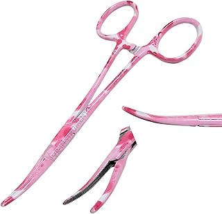VR Instrument Supply Pink Hearts Crile Hemostat Locking Forceps Curved 5.5