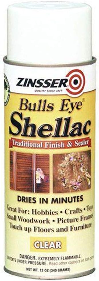 Bulls Eye Clear Shellac Spray 12 Ounce