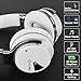 COWIN E7 Active Noise Cancelling Bluetooth Headphones with Microphone Wireless Headphones Over Ear, 30H Playtime for Travel Work TV Computer Cellphone - White