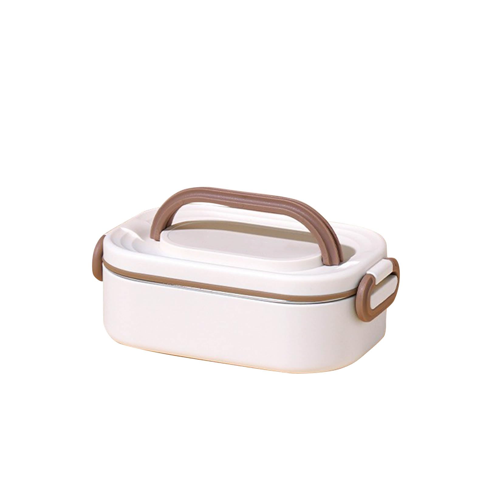 Tsophreniq Rustless Insulated Food Container with Detachable Inner Container and Heat Conservation Bag for Impermeable Meal Storage Transportable Warm Mealbox