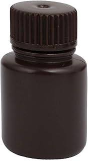 New Lon0167 25ml Plastic Featured Round Laboratory Reagent reliable efficacy Bottle Sample Thicken Bottle Brown(id:9bf 5d 98 061)