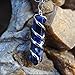 Natural Sodalite Crystal Healing Necklace - for Third Eye Chakra. Promotes Communication, Deepens Meditation, Instills Drive for Truth. Calms Anxiety, Enhances Self-Acceptance. with Stylish SS Chain