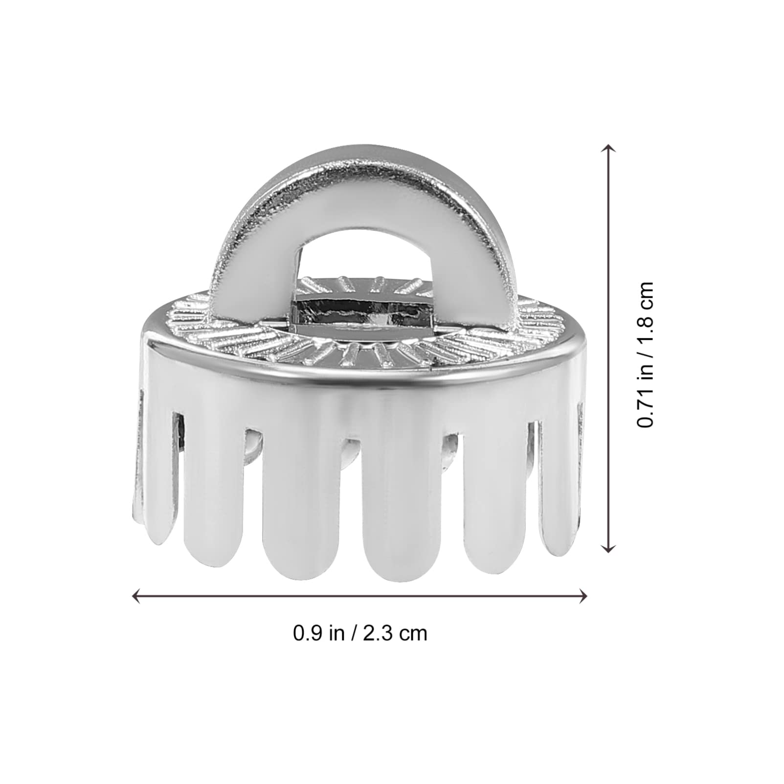 STOBOK 10pcs Plastic Caps for Christmas Ornaments Transparent Decorative Ends for Holiday Decor Easy to Use Hanging Pendant Accessories