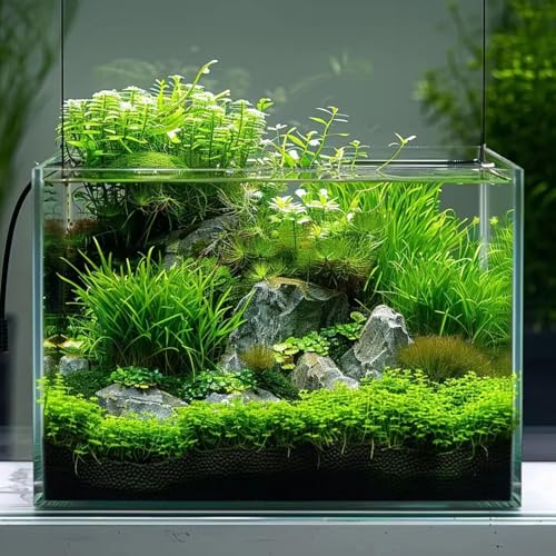 Vimvins 3 Gallon Glass Fish Tank, Easy To Maintain Small Aquarium For Betta/Goldfish/Snails/Shrimp And Aquatic Planting. thumb #4