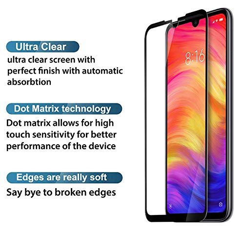 Image of NISHTECH (BLACK 11D Tempered glass for Redmi Note 7 / Note 7S / Note 7 Pro - Full edge to edge coverage