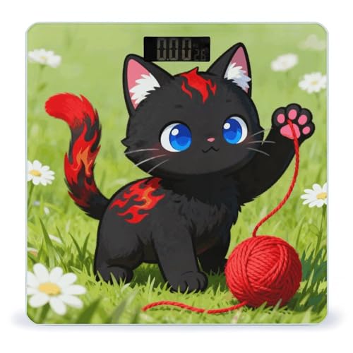 Báscula digital de baño con plataforma de vidrio templado miniatura 1