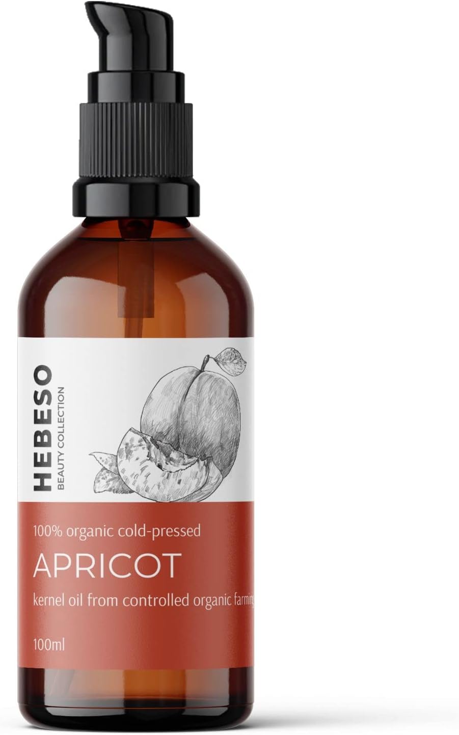 Apricot Kernel Oil 100 ml 100% Pure & Organic | Quick Absorbing Light Oil | First Choice For Massages | Reduces Dark Circles And Puffiness Around Eyes | Long Time Moisturization | Gorgeous Shiny Hair Without Any Greasiness