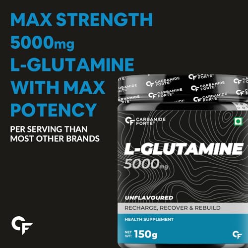Image of Carbamide Forte L Glutamine Powder 5000mg - Unflavoured - 30 SERVINGS - 150g & L Citrulline Powder 2000mg - Unflavoured - 50 SERVINGS - 100g