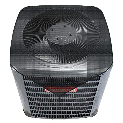 Patio Air Conditioner Cover for Outside Units, 28' x 28' AC Cover for Central Air Outdoor Compressor Condenser Top Covers, Mesh Vinyl