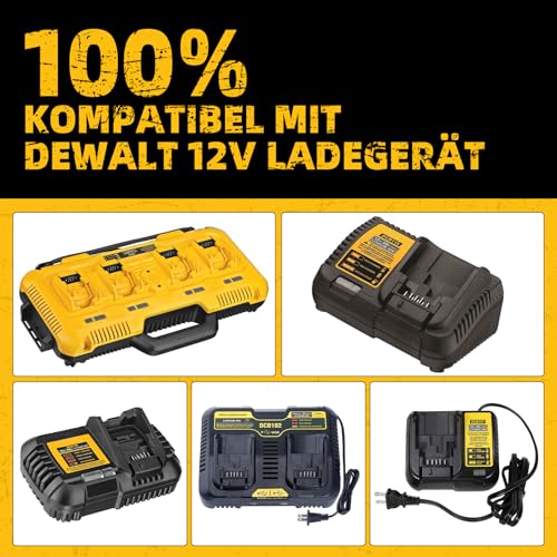 Batterie 12V DCB120 3.0 Ah rechange pour Dewalt DCB123 DCB127