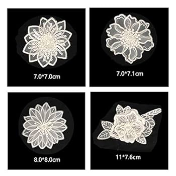 Amazon.co.jp: Sweetimes レース生地 刺繍花 縫製 DIY 服 工芸品