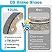 10L0L Golf Cart Brake Shoes for Yamaha G12-Cycle Gas, Club Car DS/Carryall (1981-1994) 1011463, EZGO XI-775, XI-875, XI-881, G&E, H/D & Columbia Par Car