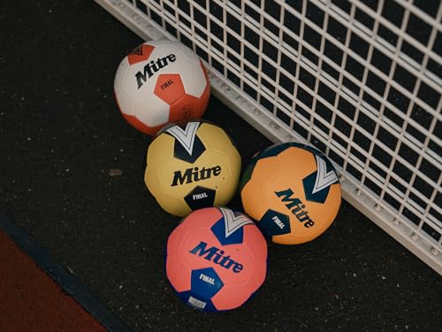 Mitre Final Recreational Football, Fluo Orange/Tidal Teal, 3 - Image 3