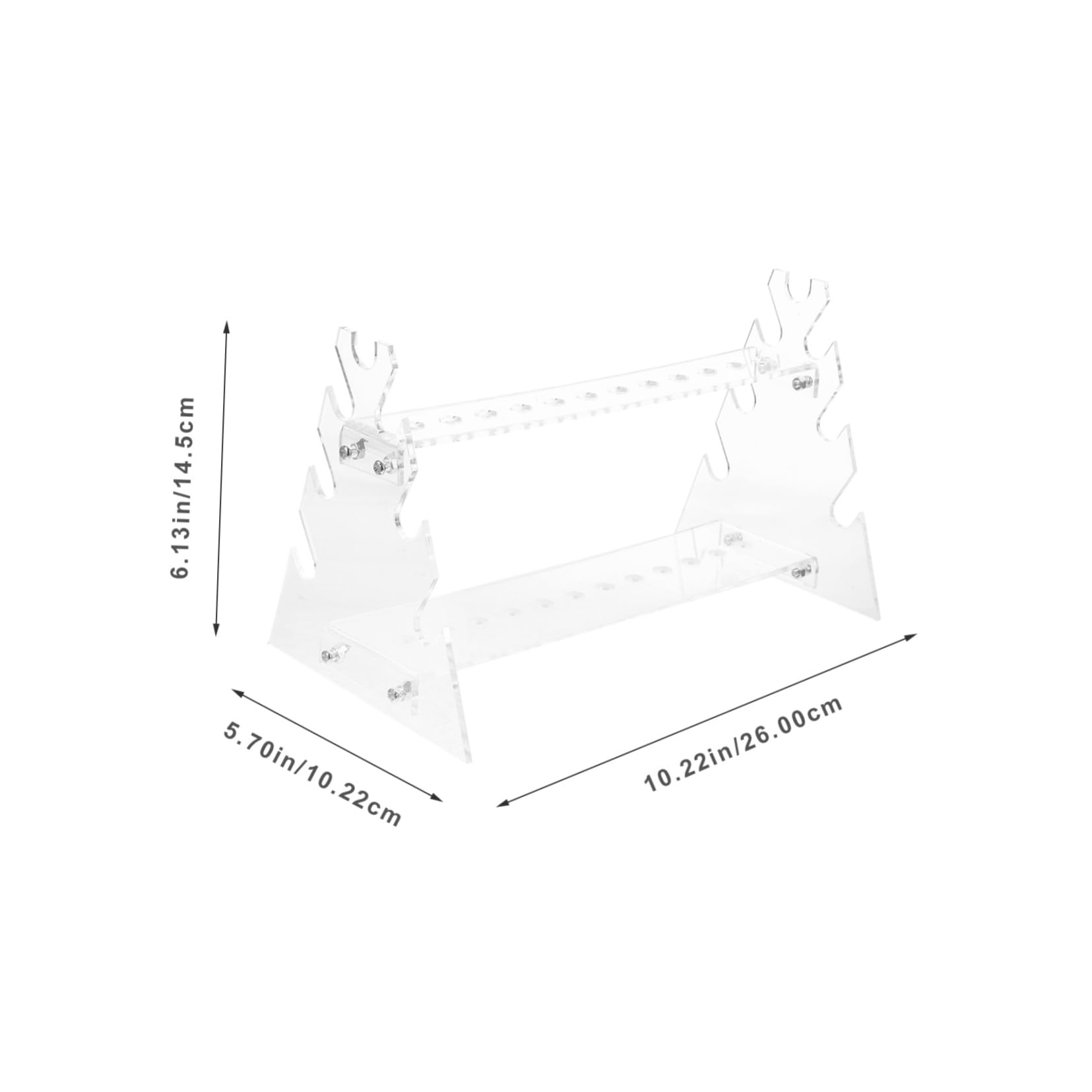 VILLFUL Ladder Straw Rack Pipette Holder Stand Test Vial Holder Test Tube Bottle Holder Test Tube Stand Test Tube Holder Test Tube Storage Organizer Test Tubes Rack Acrylic