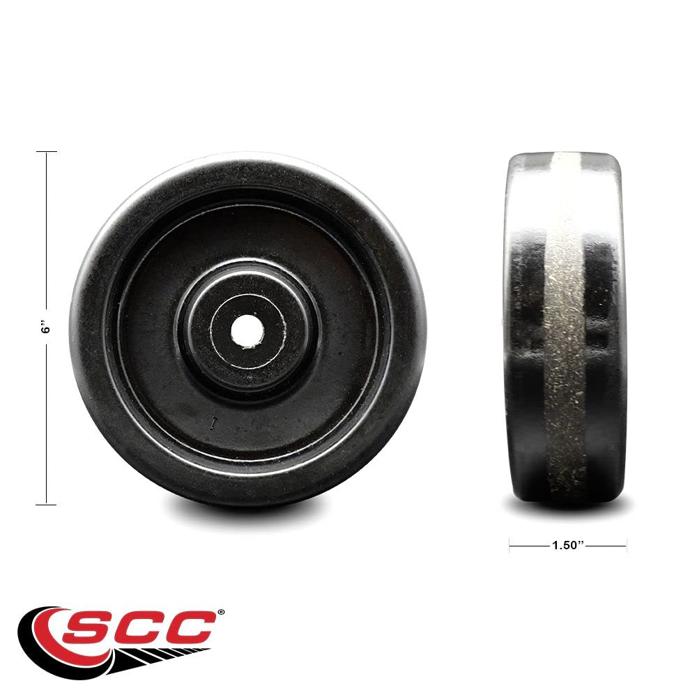 SCC - 6" Phenolic Wheel Only - 1/2" Bore - 800 lbs Capacity