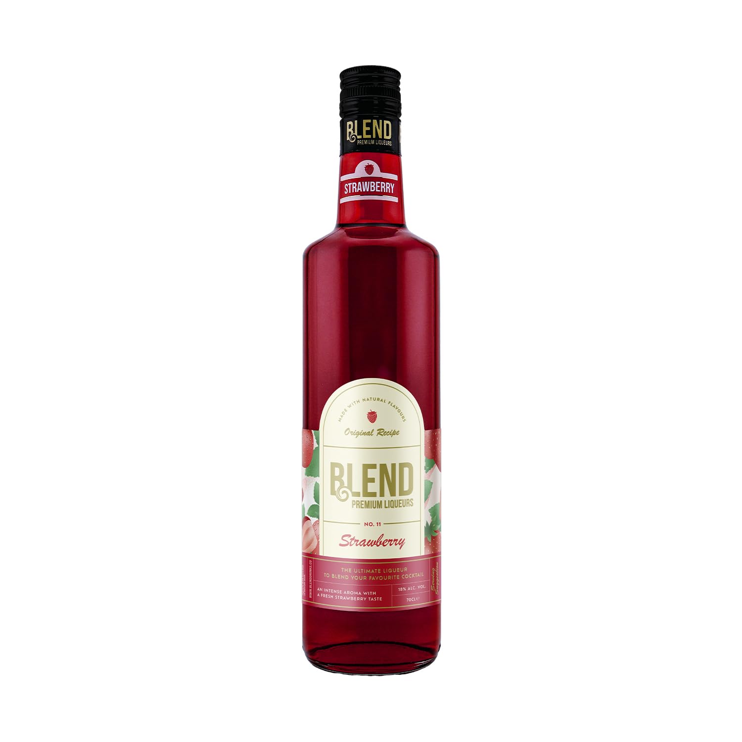 Blend Strawberry Liqueur | Perfect Ingredient for Strawberry Daiquiris | Ideal for At-Home Cocktail Making | 70cl | 18% ABV
