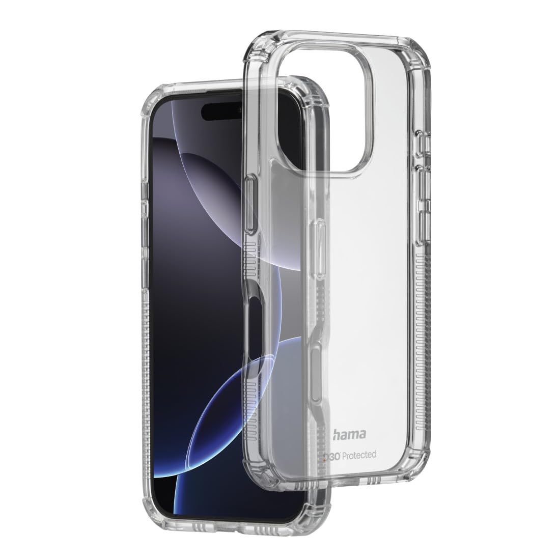 Hama Extreme Protect Mobile Phone Case for Apple iPhone 16 Pro, Transparent