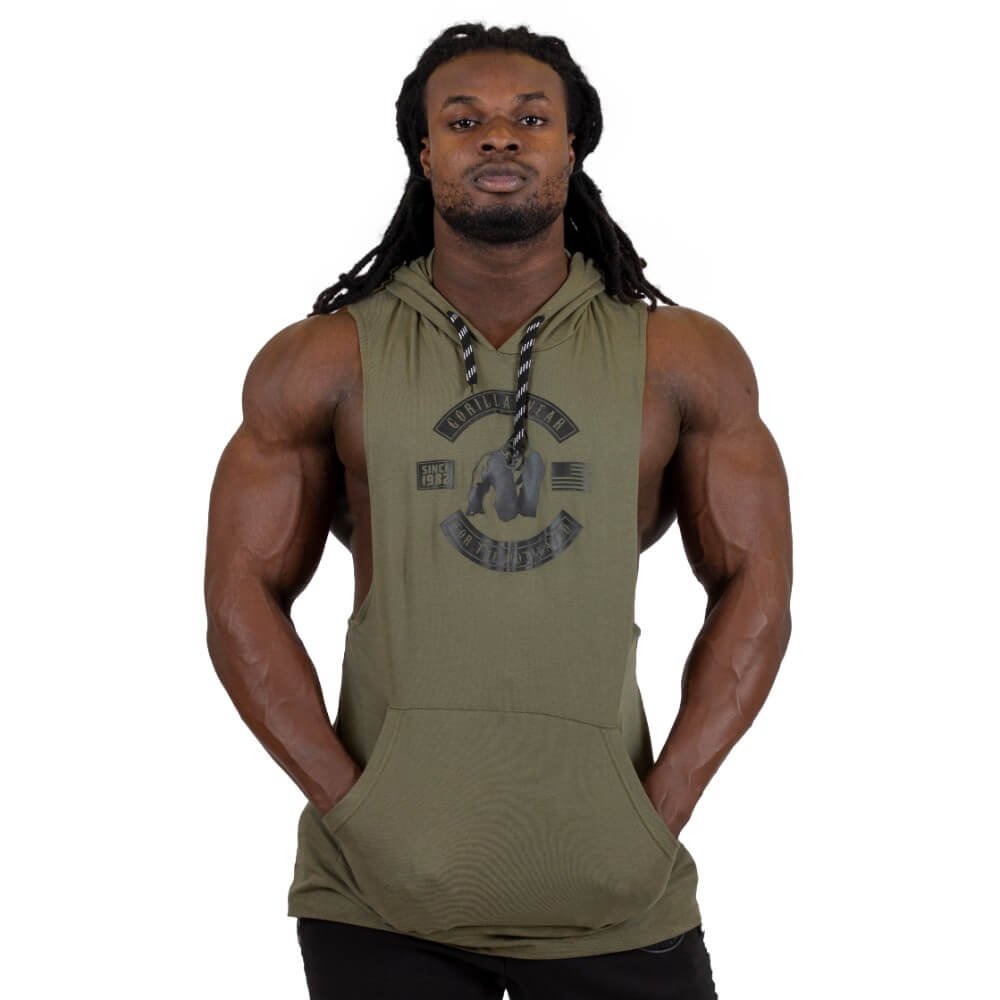 GORILLA WEARMen's Lawrence Hooded Tank Top T-shirt