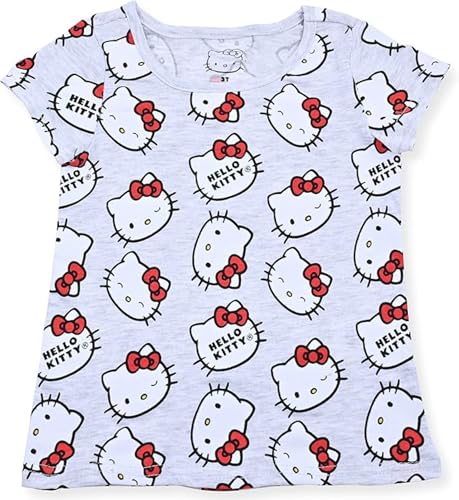Image of Hello Kitty Sanrio Girls 3 Pack Short Sleeve T-Shirt for Little and Big Kids