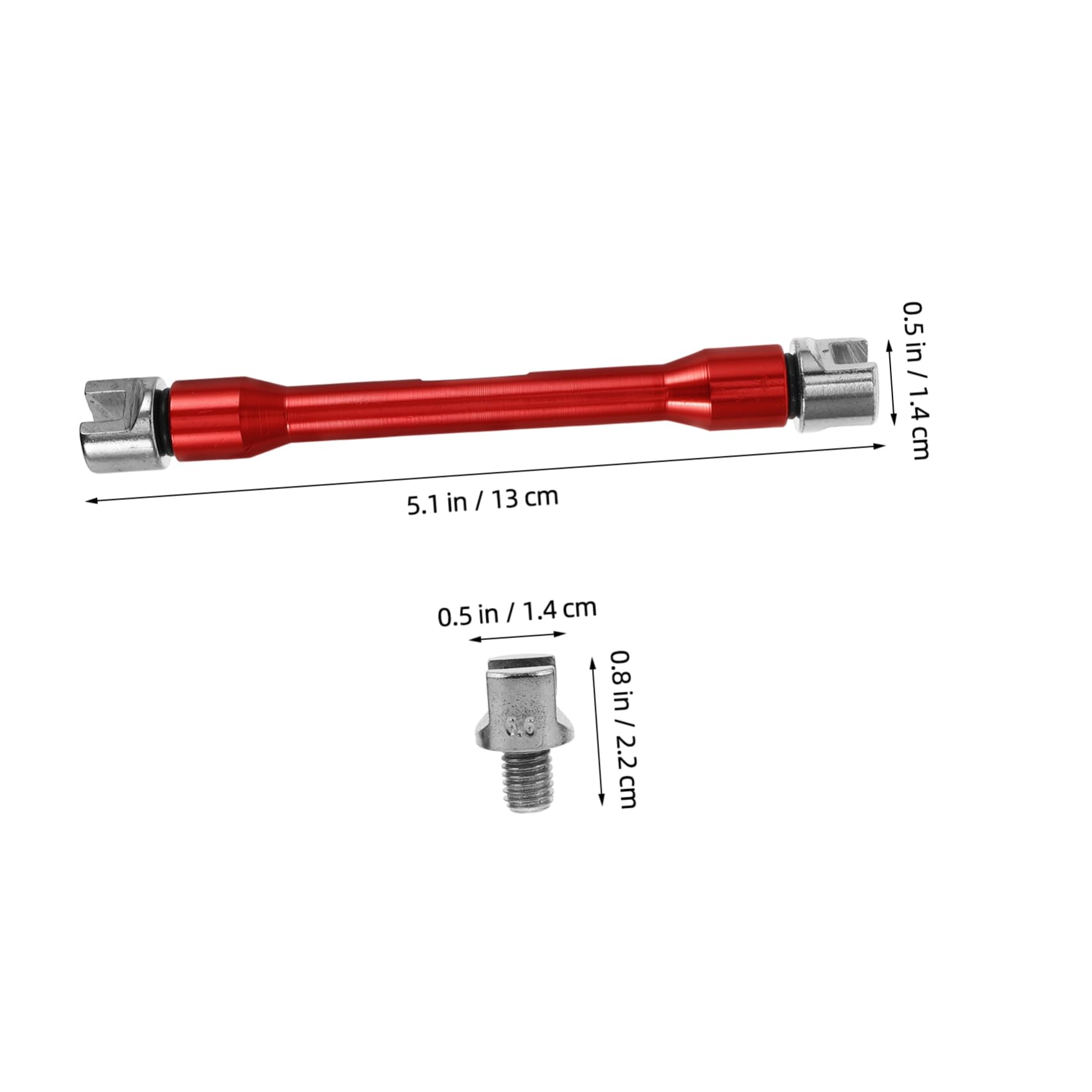 Mikinona Metal Motorcycle Spoke Wrench 1 Set for Motorbike Tire Spokes Adjustment