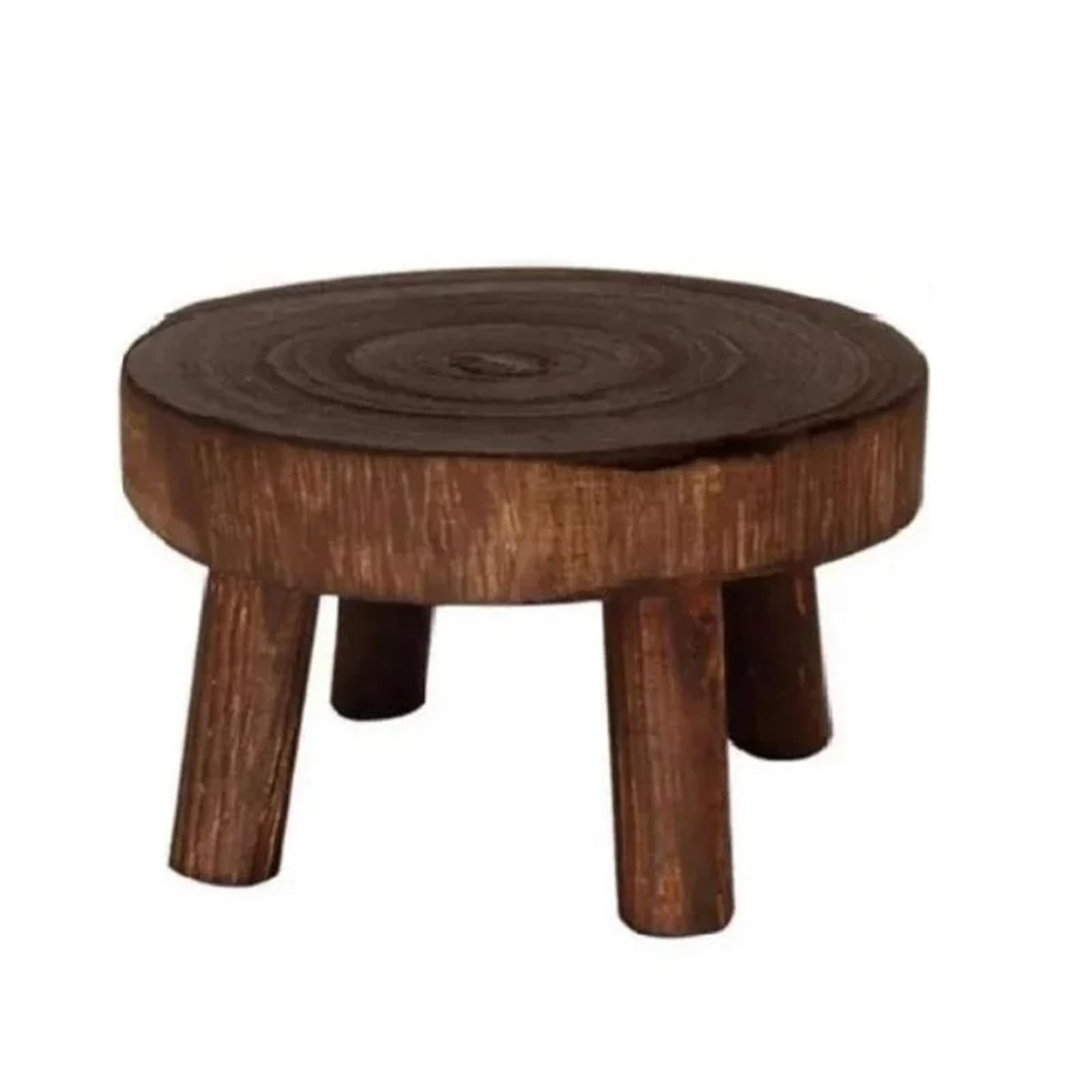 WEQYFDC Plant Stand Riser Wooden Plant Stand Flower Pot Base Holder Stool Indoor Outdoor Garden Succulent Pots Tray Display SmallStool(B M)