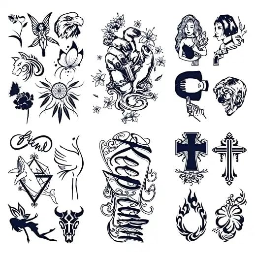 EZ LIVING 20sheet for tattoo fake stickers waterproof body arm tattoo for dream catcher for men and women Stunning Temporary Tattoo Sticker Designs for Women From Dream Catchers... - Image 3