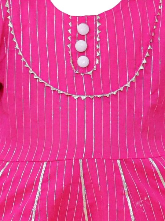Image of LITTLE GINNIE Girls Kurta Sharara Set | Traditional Ethnic Wear for Kids