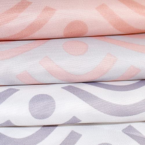 Tennove Shower Curtain 240 x 200cm Geometric WiFi Thick Polyester Fabric Mildew Resistant Shower Curtain Liner for Bathroom Waterproof Long Bath Curtain with Hooks,Machine Washable Heavy Weighted - Image 2