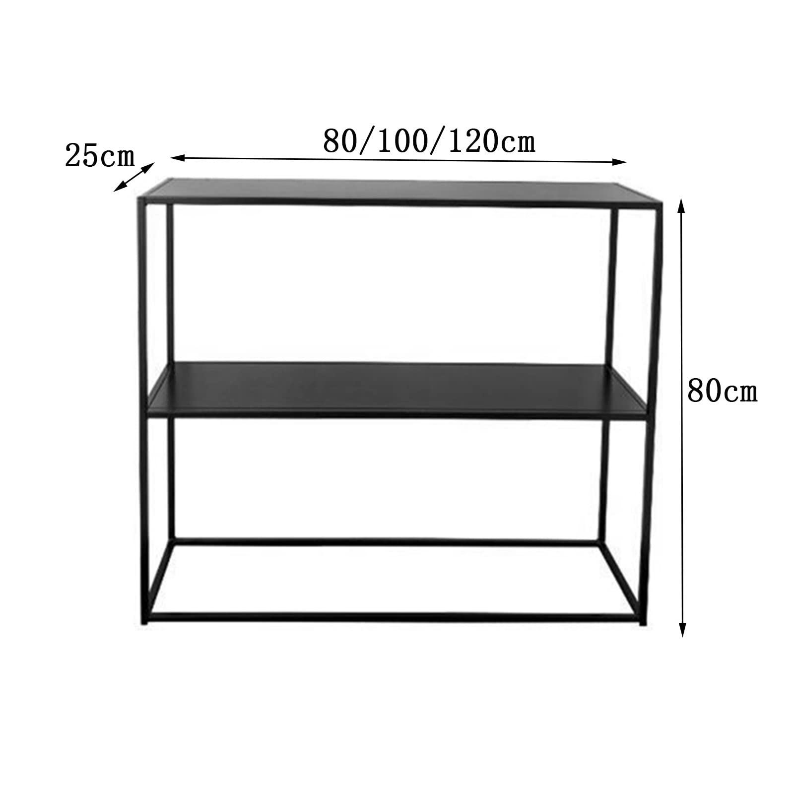 Amazon｜背の高い玄関装飾テーブル ブラックアイアンコンソール