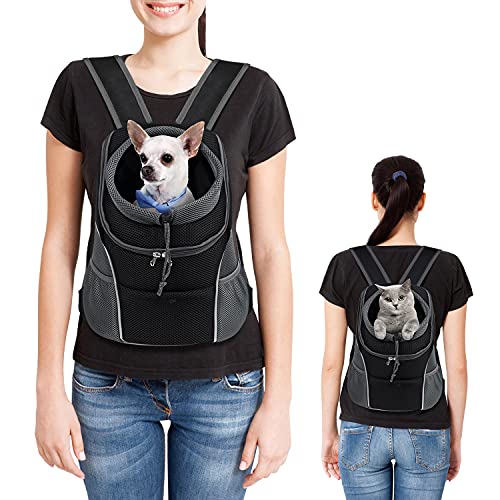 WOYYHO Pet Dog Carrier Backpack Puppy Dog Travel Carrier Front Pack Breathable Head-Out Backpack Carrier for Small Dogs… - Image 3