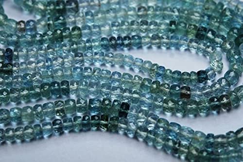 Fil aiguemarine mixte facettée LKBEADS pour fabriquer vos bijoux d'été bohèmes