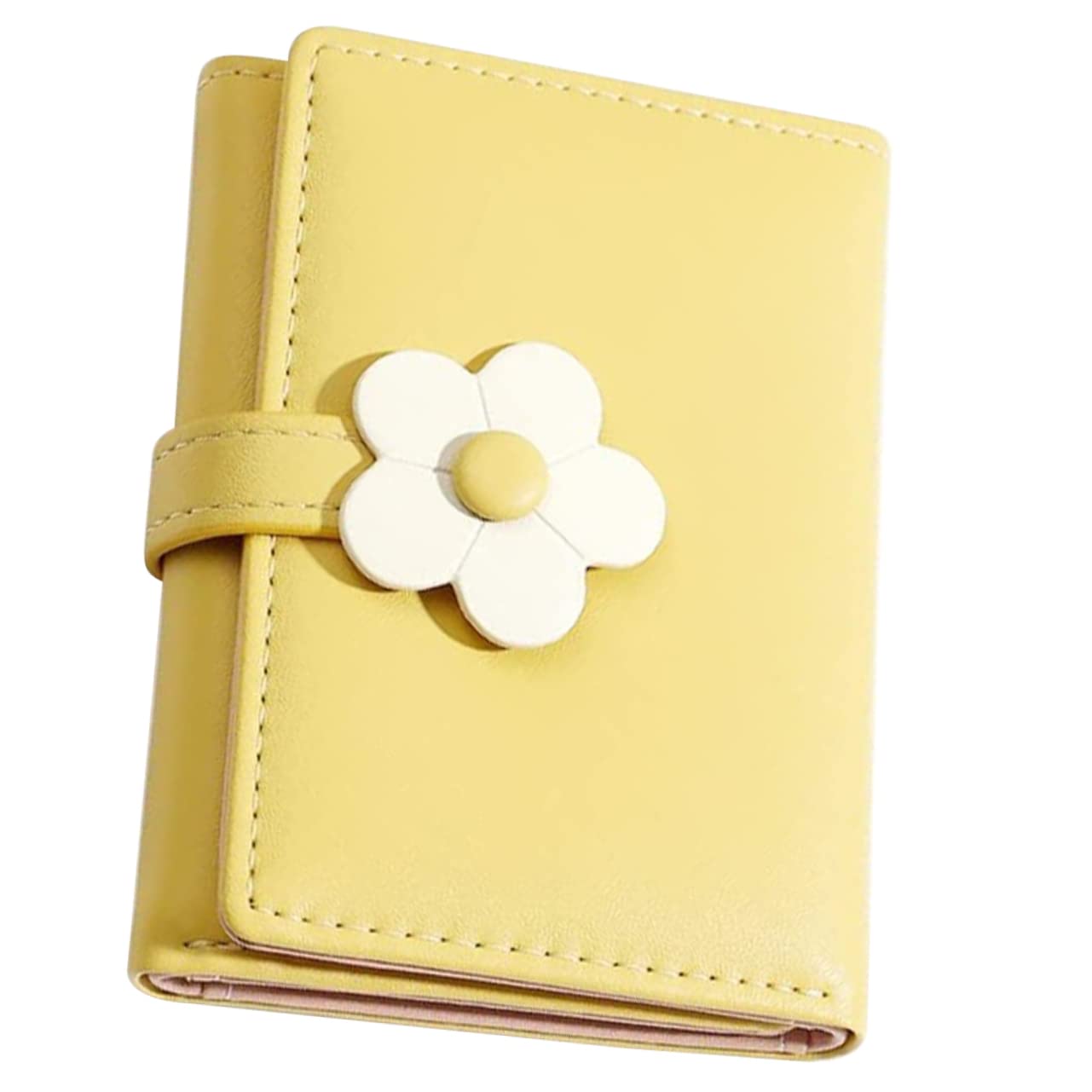 FRCOLOR Korean Style Cute Flower Print Wallet Compact Change Purse for Lightweight Design for for School Travel and Everyday Use