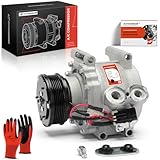 A-Premium Air Conditioner AC Compressor with Clutch Compatible with Chevrolet Trailblazer, Trailblazer EXT & GMC Envoy, Envoy XL, Envoy XUV & Buick Rainier & Isuzu Ascender & Oldsmobile Bravada