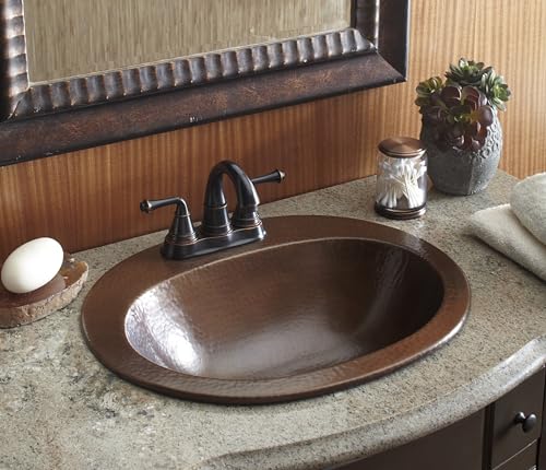 Seville-20-Drop-In-Bathroom-Sink-and-Care-Kit-Aged-Copper Seville 20 Drop In Bathroom Sink and Care Kit Aged Copper