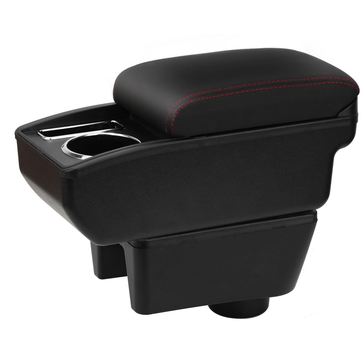 YJYWZH Compatible with Seat Ibiza 6j Armlehnen Ibiza 4 IV 2008-2016 Armlehnen Auto Mittelkonsole Aufbewahrungsbox Armlehne Innenausstattung Armauflage Leder Armstütze mit Getränkehalter