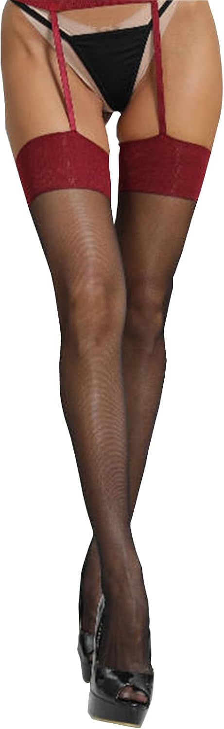 Fishnet Stockings for Women Sexy Leopard Print Thigh High Stockings Sheer Garter Belts Stocking Suspender Pantyhose