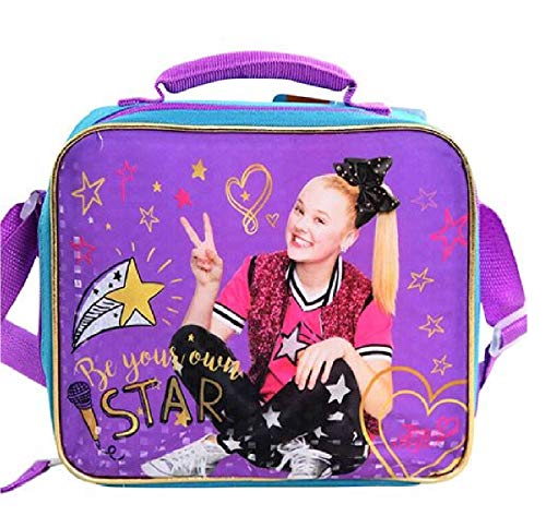 Bolsa de almuerzo Jojo Siwa morada infantil portameriendas con asa 2