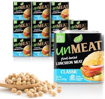 unMEAT Classic Plant-Based Luncheon Meat, 11.6 oz, 12 Pack