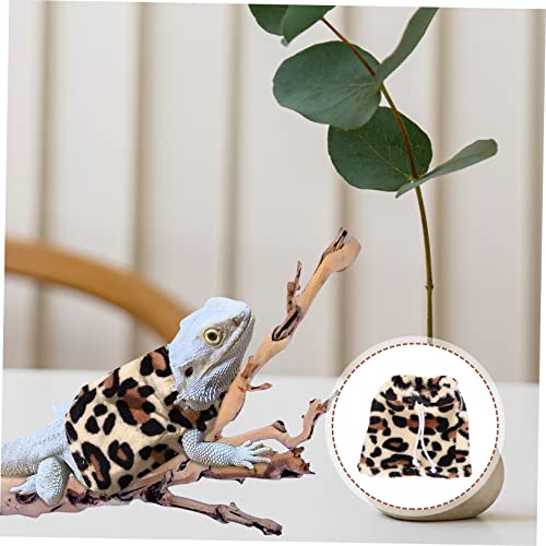 Ipetboom 3 Pçs Conjunto De Roupas De Lagarto Moletom Capuz Térmico Suéter Casaco Leopard Gecko Camis