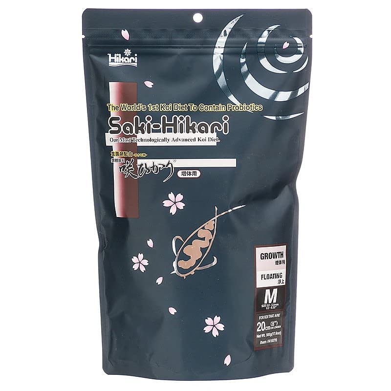 SAKI Hikari KOI-Growth Floating-Medium Size Fish Food 500g - for Fast Growth of KOI CARP