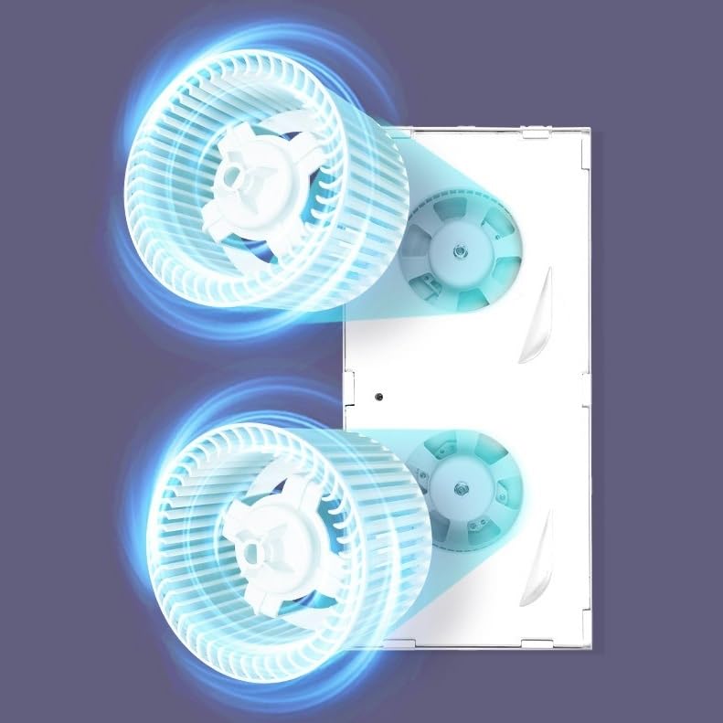 Ventilador de ventilación Cocina Almacén Sin instalación en techo, ventilador de ventilación de alta potencia, ventilador extractora multifuncional suspendido para baño miniatura 3