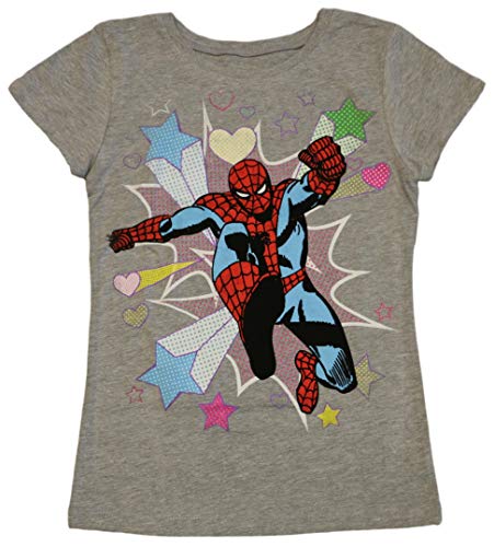 Marvel Girls' Spiderman Heart Tee